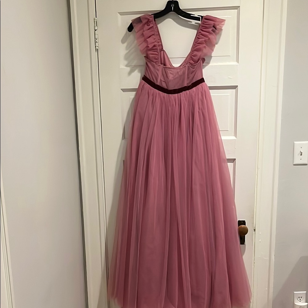 LoveShackFancy Macron Pink Tulle Gown - NWT - Picture 8 of 11